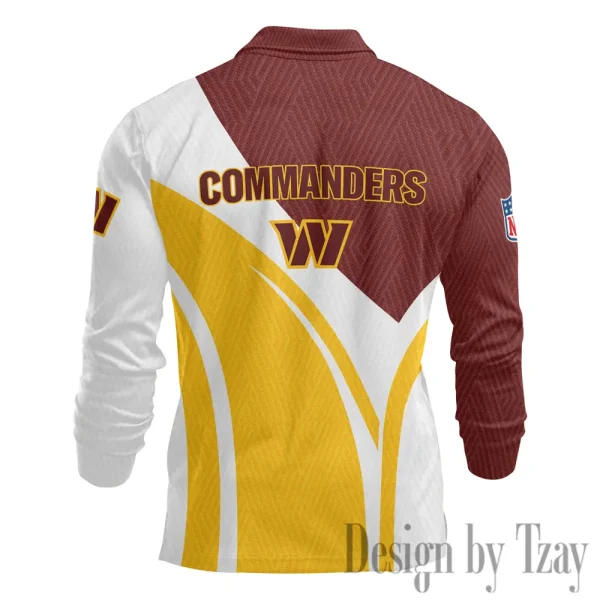 Washington Commanders Fashion Men's Business Long Sleeve T-Shirt SPTLSPS359 - Image 3