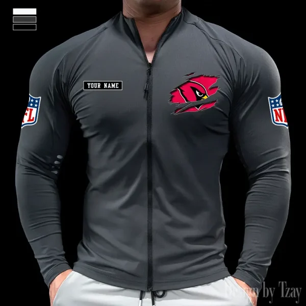 Arizona Cardinals Cycling Men Jersey Long Sleeve Thin Trending 2025 SPTCMJST001 - Image 3