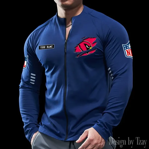 Arizona Cardinals Cycling Men Jersey Long Sleeve Thin Trending 2025 SPTCMJST001 - Image 4
