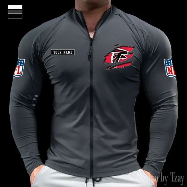 Atlanta Falcons Cycling Men Jersey Long Sleeve Thin Trending 2025 SPTCMJST002 - Image 4