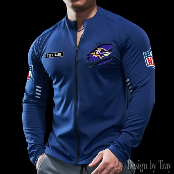 Baltimore Ravens Cycling Men Jersey Long Sleeve Thin Trending 2025 SPTCMJST003
