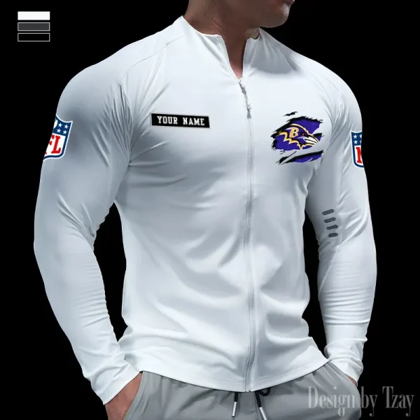 Baltimore Ravens Cycling Men Jersey Long Sleeve Thin Trending 2025 SPTCMJST003 - Image 4