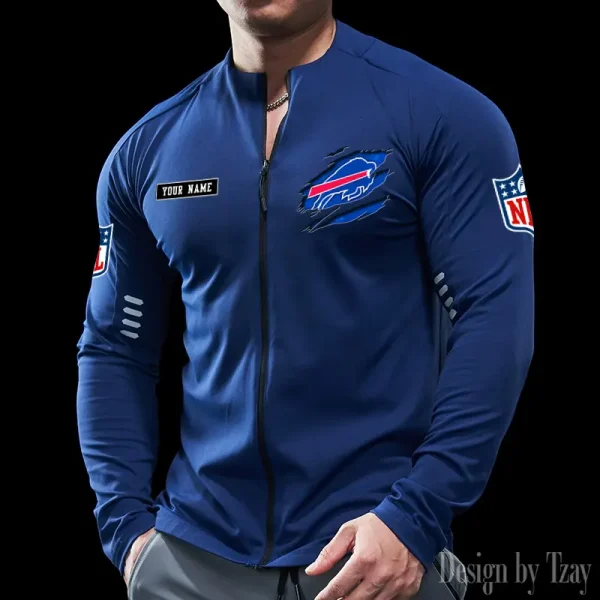 Buffalo Bills Cycling Men Jersey Long Sleeve Thin Trending 2025 SPTCMJST004 - Image 3