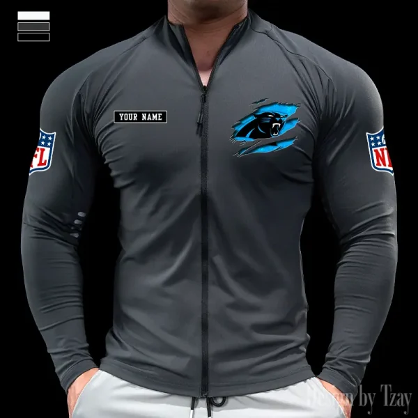Carolina Panthers Cycling Men Jersey Long Sleeve Thin Trending 2025 SPTCMJST005