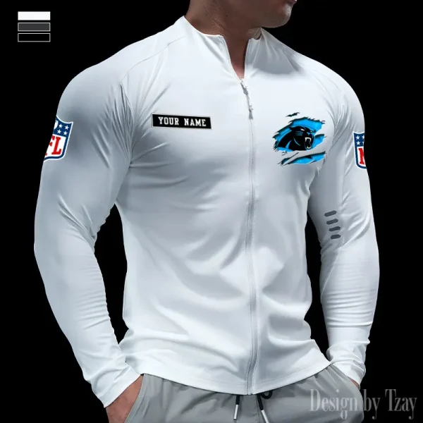 Carolina Panthers Cycling Men Jersey Long Sleeve Thin Trending 2025 SPTCMJST005 - Image 2
