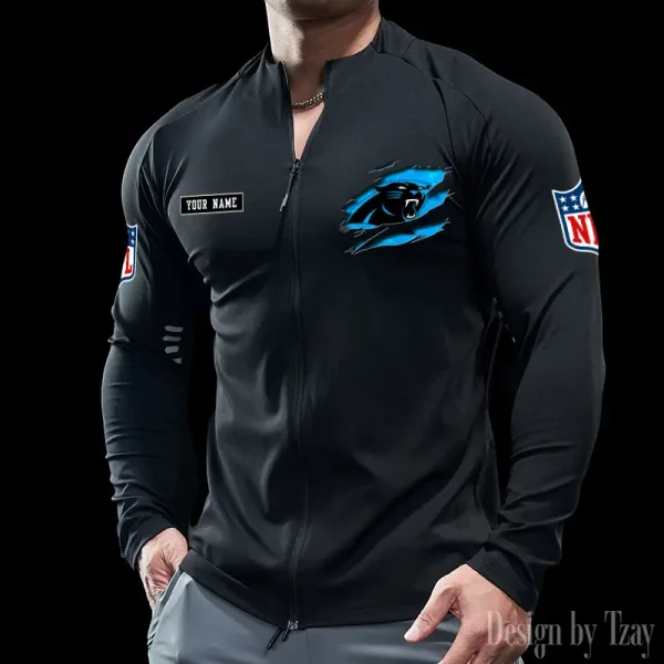 Carolina Panthers Cycling Men Jersey Long Sleeve Thin Trending 2025 SPTCMJST005 - Image 3