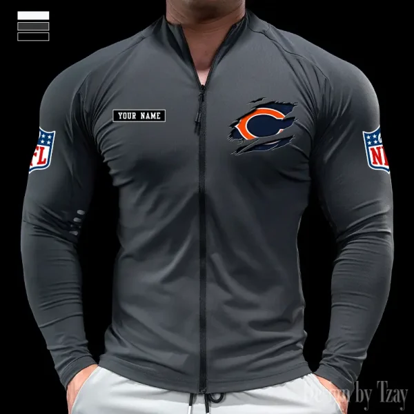Chicago Bears Cycling Men Jersey Long Sleeve Thin Trending 2025 SPTCMJST006 - Image 2
