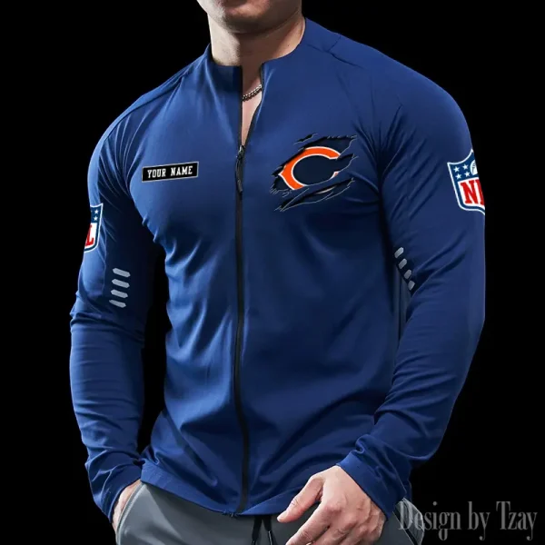 Chicago Bears Cycling Men Jersey Long Sleeve Thin Trending 2025 SPTCMJST006 - Image 4