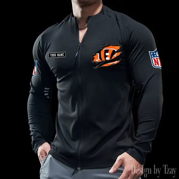 Cincinnati Bengals Cycling Men Jersey Long Sleeve Thin Trending 2025 SPTCMJST007 - Image 2