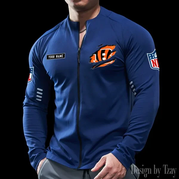 Cincinnati Bengals Cycling Men Jersey Long Sleeve Thin Trending 2025 SPTCMJST007 - Image 4