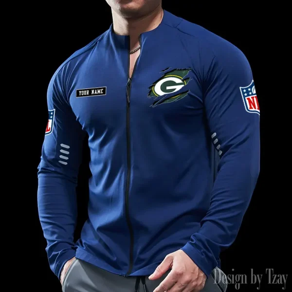 Green Bay Packers Cycling Men Jersey Long Sleeve Thin Trending 2025 SPTCMJST012 - Image 2
