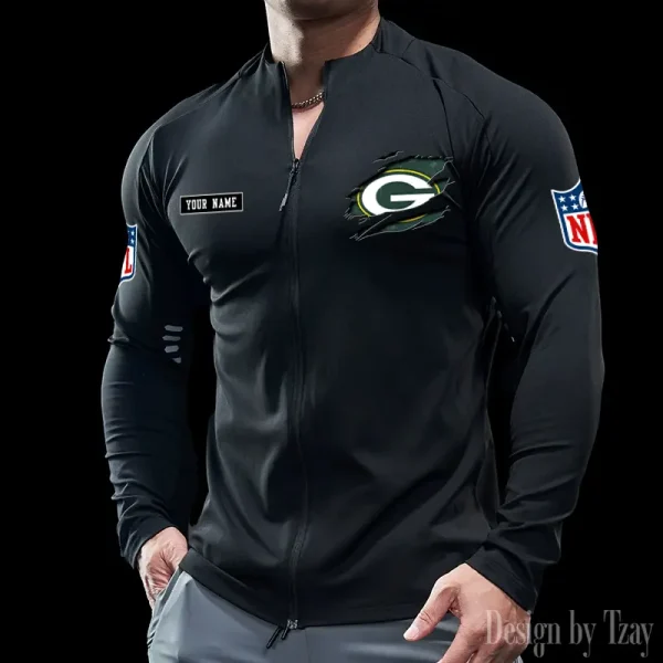 Green Bay Packers Cycling Men Jersey Long Sleeve Thin Trending 2025 SPTCMJST012 - Image 3