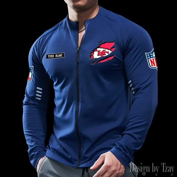 Kansas City Chiefs Cycling Men Jersey Long Sleeve Thin Trending 2025 SPTCMJST016