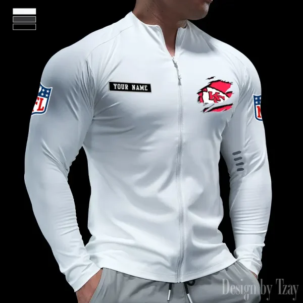 Kansas City Chiefs Cycling Men Jersey Long Sleeve Thin Trending 2025 SPTCMJST016 - Image 3
