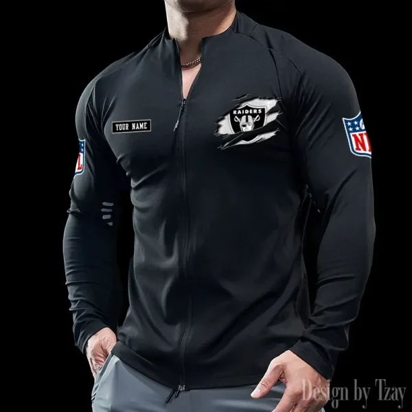 Las Vegas Raiders Cycling Men Jersey Long Sleeve Thin Trending 2025 SPTCMJST017