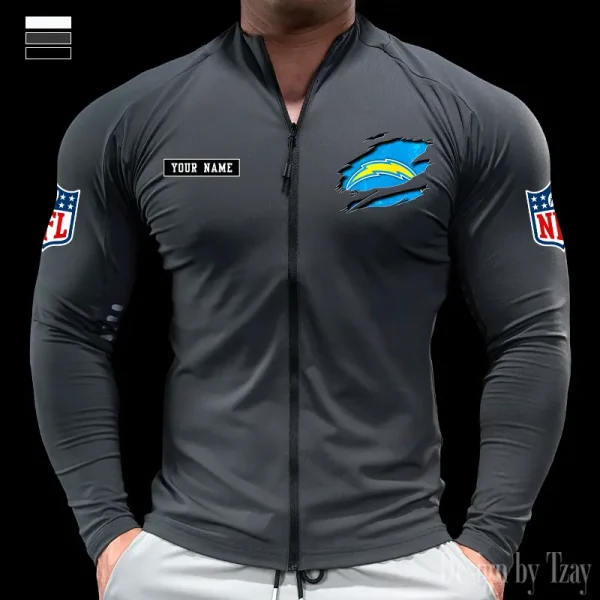 Los Angeles Chargers Cycling Men Jersey Long Sleeve Thin Trending 2025 SPTCMJST018