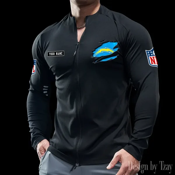 Los Angeles Chargers Cycling Men Jersey Long Sleeve Thin Trending 2025 SPTCMJST018 - Image 2