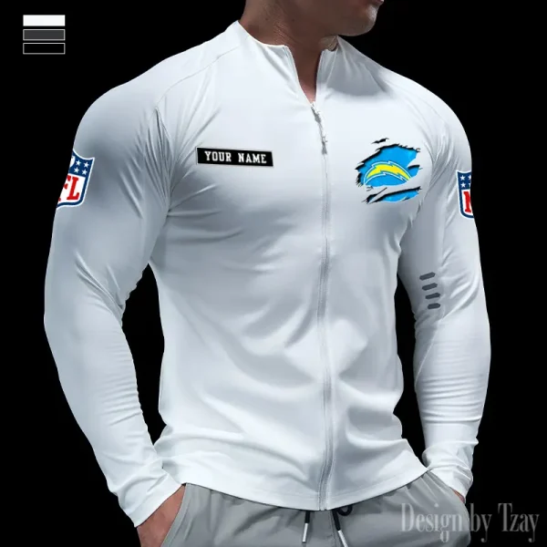 Los Angeles Chargers Cycling Men Jersey Long Sleeve Thin Trending 2025 SPTCMJST018 - Image 4