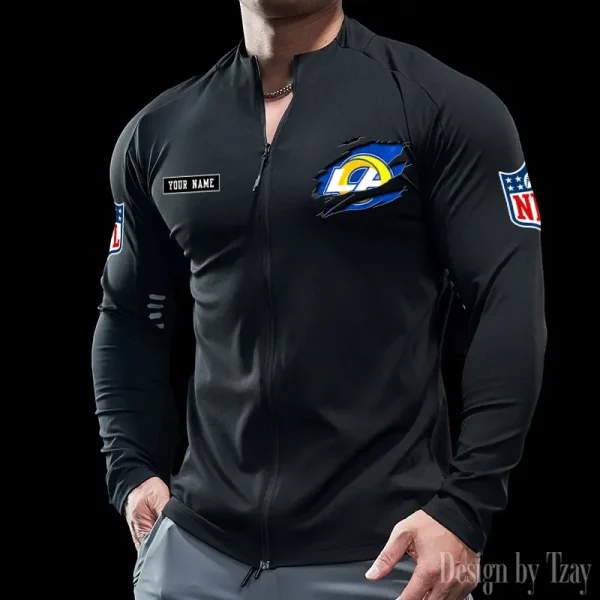 Los Angeles Rams Cycling Men Jersey Long Sleeve Thin Trending 2025 SPTCMJST019