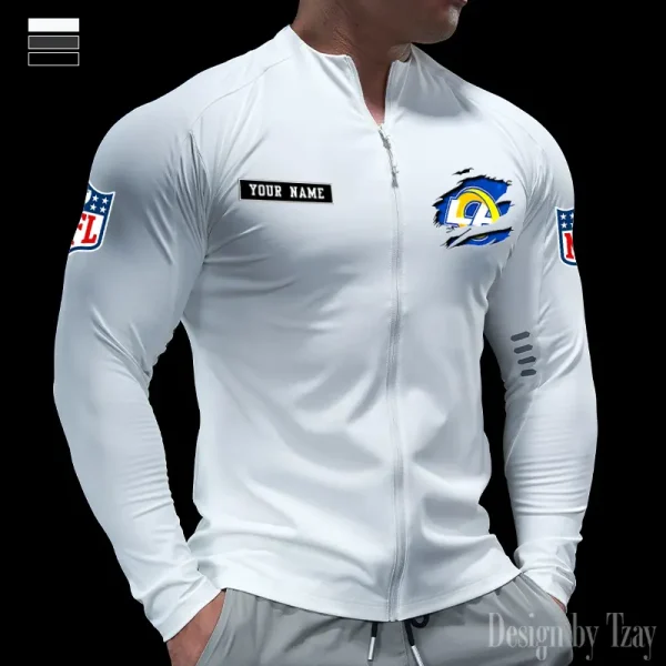 Los Angeles Rams Cycling Men Jersey Long Sleeve Thin Trending 2025 SPTCMJST019 - Image 2