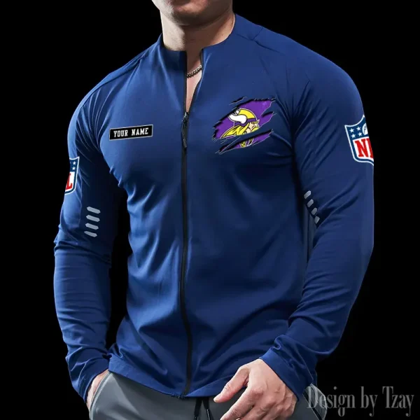 Minnesota Vikings Cycling Men Jersey Long Sleeve Thin Trending 2025 SPTCMJST021 - Image 3