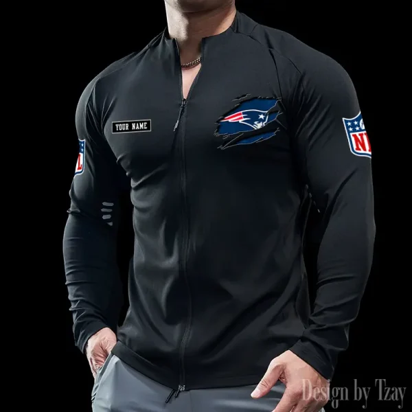 New England Patriots Cycling Men Jersey Long Sleeve Thin Trending 2025 SPTCMJST022 - Image 2