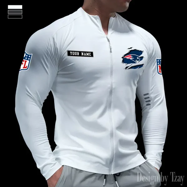New England Patriots Cycling Men Jersey Long Sleeve Thin Trending 2025 SPTCMJST022 - Image 4