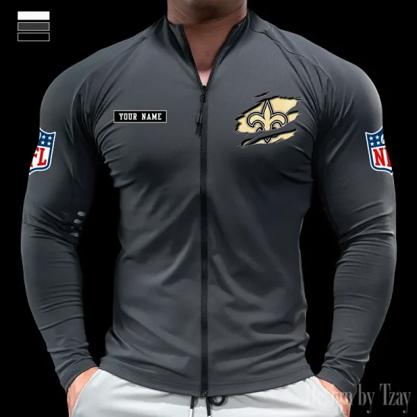 New Orleans Saints Cycling Men Jersey Long Sleeve Thin Trending 2025 SPTCMJST023