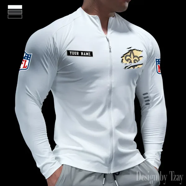 New Orleans Saints Cycling Men Jersey Long Sleeve Thin Trending 2025 SPTCMJST023 - Image 4