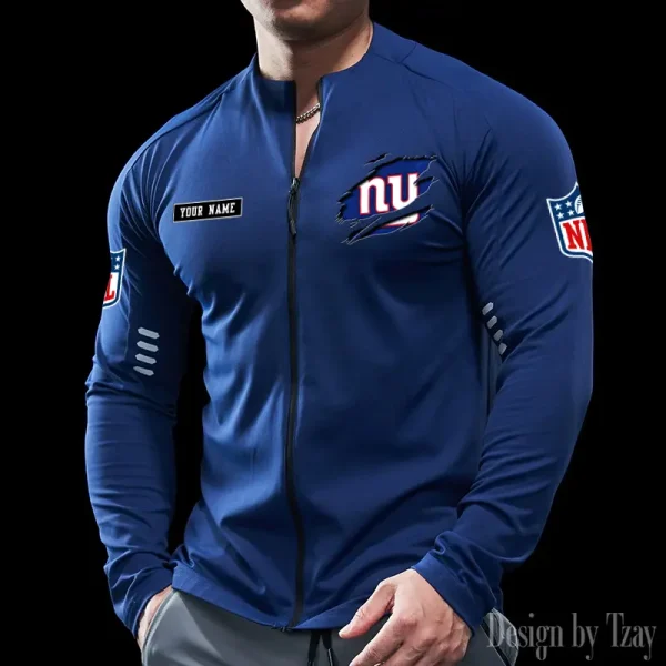 New York Giants Cycling Men Jersey Long Sleeve Thin Trending 2025 SPTCMJST024 - Image 4