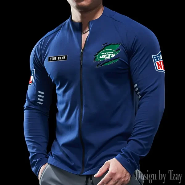 New York Jets Cycling Men Jersey Long Sleeve Thin Trending 2025 SPTCMJST025 - Image 2
