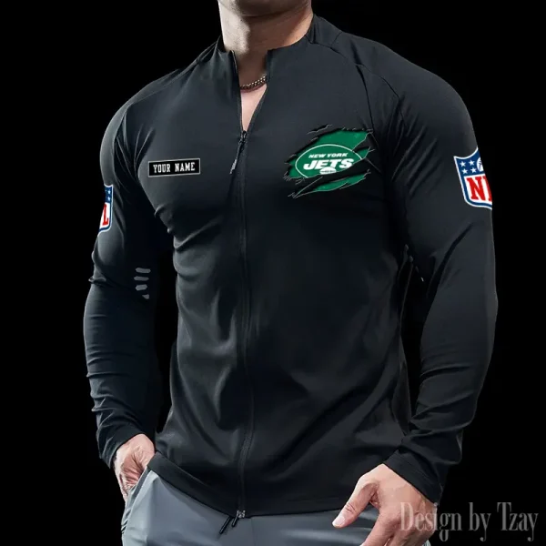 New York Jets Cycling Men Jersey Long Sleeve Thin Trending 2025 SPTCMJST025 - Image 3