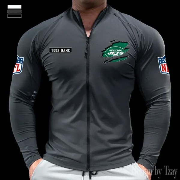 New York Jets Cycling Men Jersey Long Sleeve Thin Trending 2025 SPTCMJST025 - Image 4