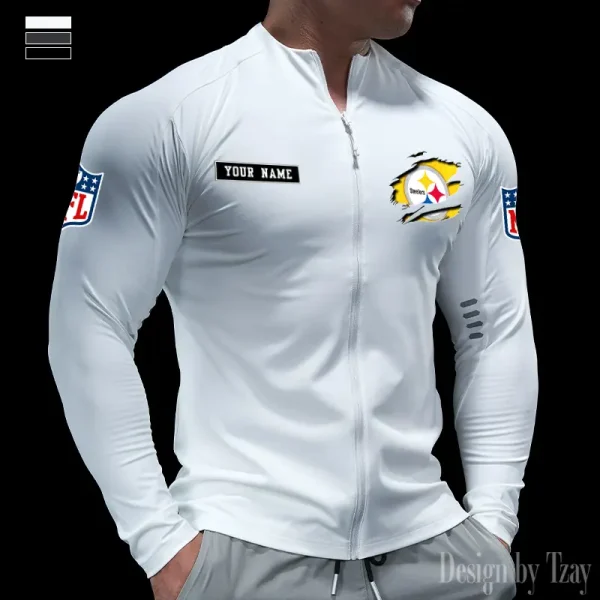 Pittsburgh Steelers Cycling Men Jersey Long Sleeve Thin Trending 2025 SPTCMJST027 - Image 2