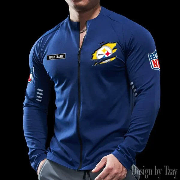 Pittsburgh Steelers Cycling Men Jersey Long Sleeve Thin Trending 2025 SPTCMJST027 - Image 3