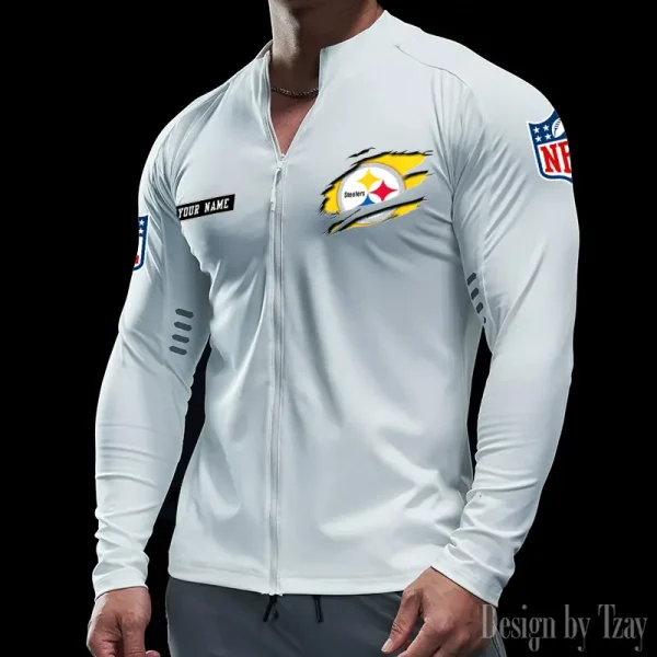 Pittsburgh Steelers Cycling Men Jersey Long Sleeve Thin Trending 2025 SPTCMJST027 - Image 5