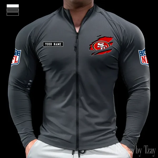 San Francisco 49ers Cycling Men Jersey Long Sleeve Thin Trending 2025 SPTCMJST028 - Image 2