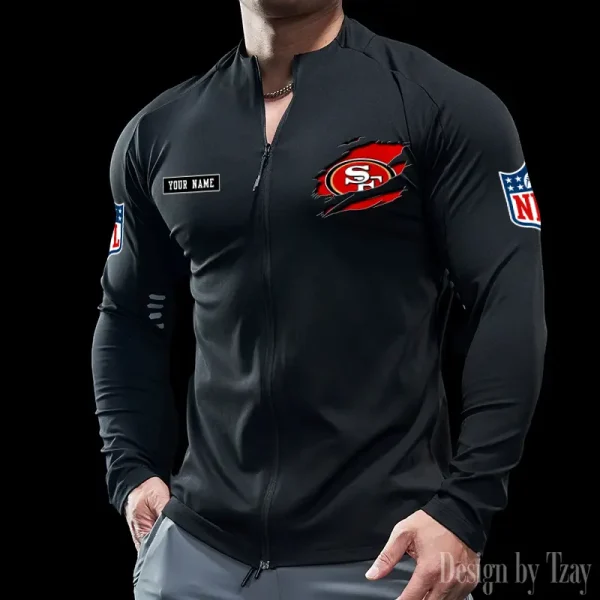 San Francisco 49ers Cycling Men Jersey Long Sleeve Thin Trending 2025 SPTCMJST028 - Image 3