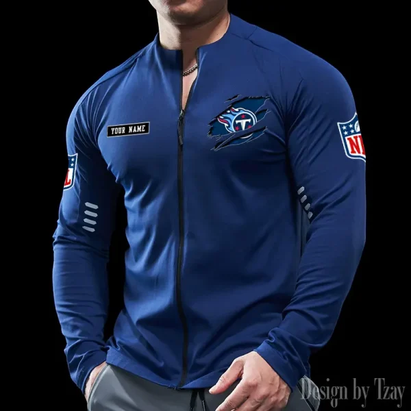 Tennessee Titans Cycling Men Jersey Long Sleeve Thin Trending 2025 SPTCMJST031 - Image 4