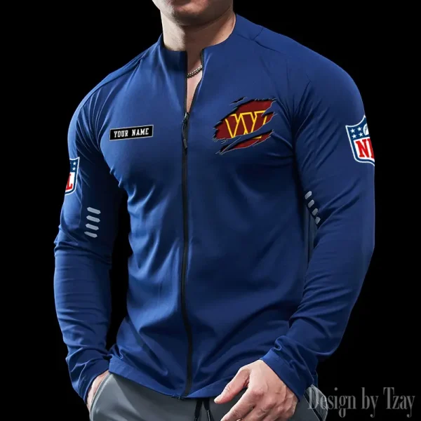 Washington Commanders Cycling Men Jersey Long Sleeve Thin Trending 2025 SPTCMJST032 - Image 2