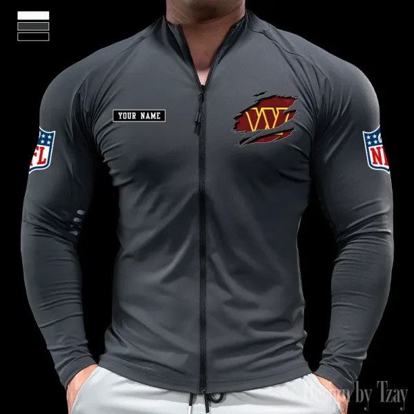 Washington Commanders Cycling Men Jersey Long Sleeve Thin Trending 2025 SPTCMJST032 - Image 3