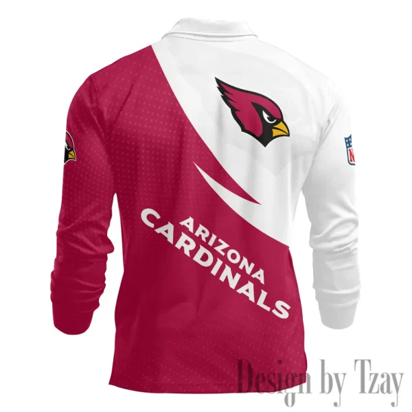 Arizona Cardinals Fashion Men's Business Long Sleeve T-Shirt SPTLSPS360 - Image 3