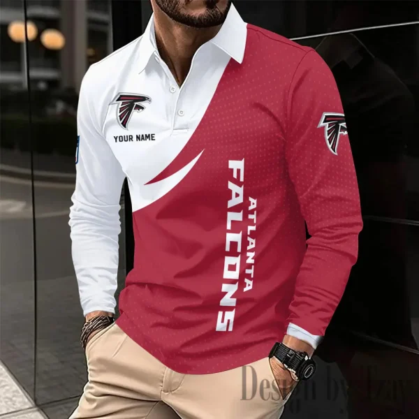 Atlanta Falcons Fashion Men's Business Long Sleeve T-Shirt SPTLSPS361