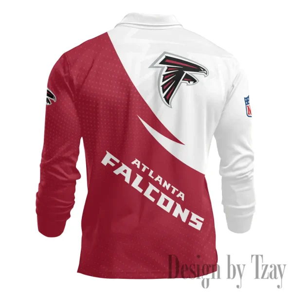 Atlanta Falcons Fashion Men's Business Long Sleeve T-Shirt SPTLSPS361 - Image 3