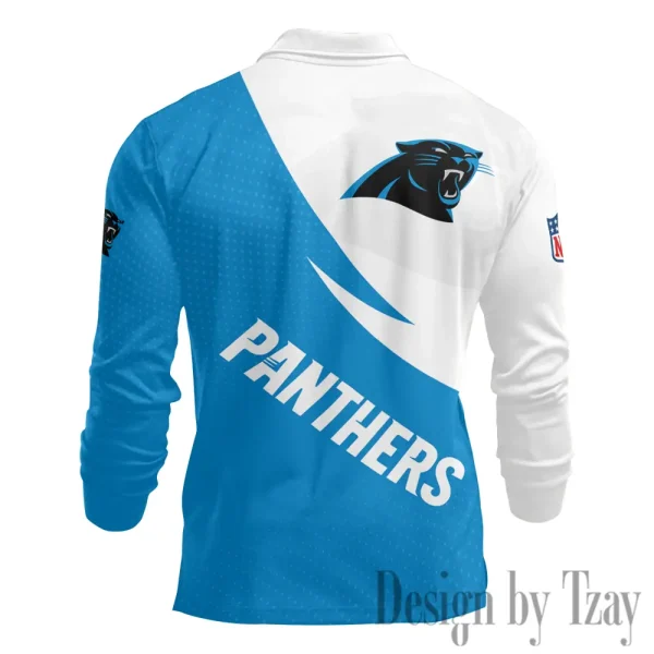 Carolina Panthers Fashion Men's Business Long Sleeve T-Shirt SPTLSPS364 - Image 3
