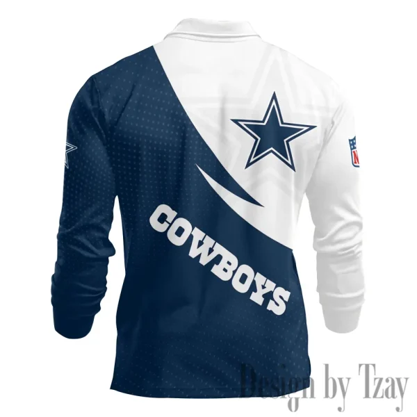 Dallas Cowboys Fashion Men's Business Long Sleeve T-Shirt SPTLSPS368 - Image 3