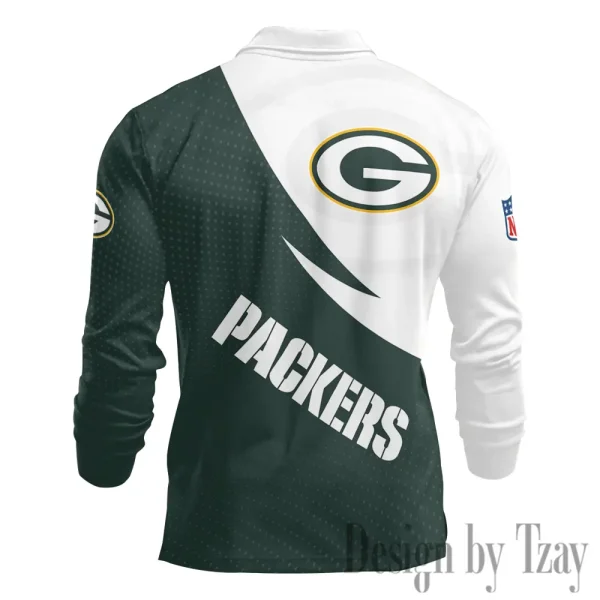 Green Bay Packers Fashion Men's Business Long Sleeve T-Shirt SPTLSPS371 - Image 3
