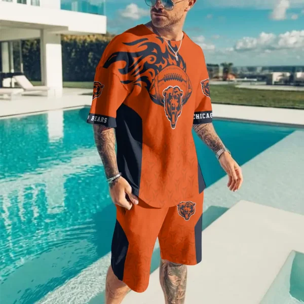 Chicago Bears Limited Edition Summer Collection T-shirt And Shorts Set AZTS1530
