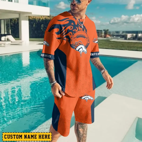 Denver Broncos Limited Edition Summer Collection T-shirt And Shorts Set AZTS1535