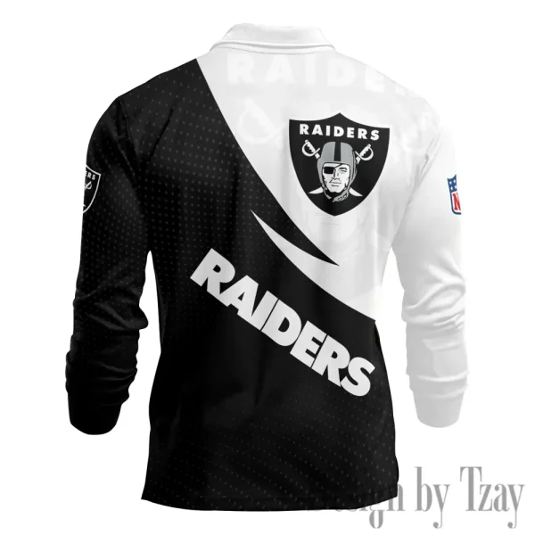 Las Vegas Raiders Fashion Men's Business Long Sleeve T-Shirt SPTLSPS376 - Image 3